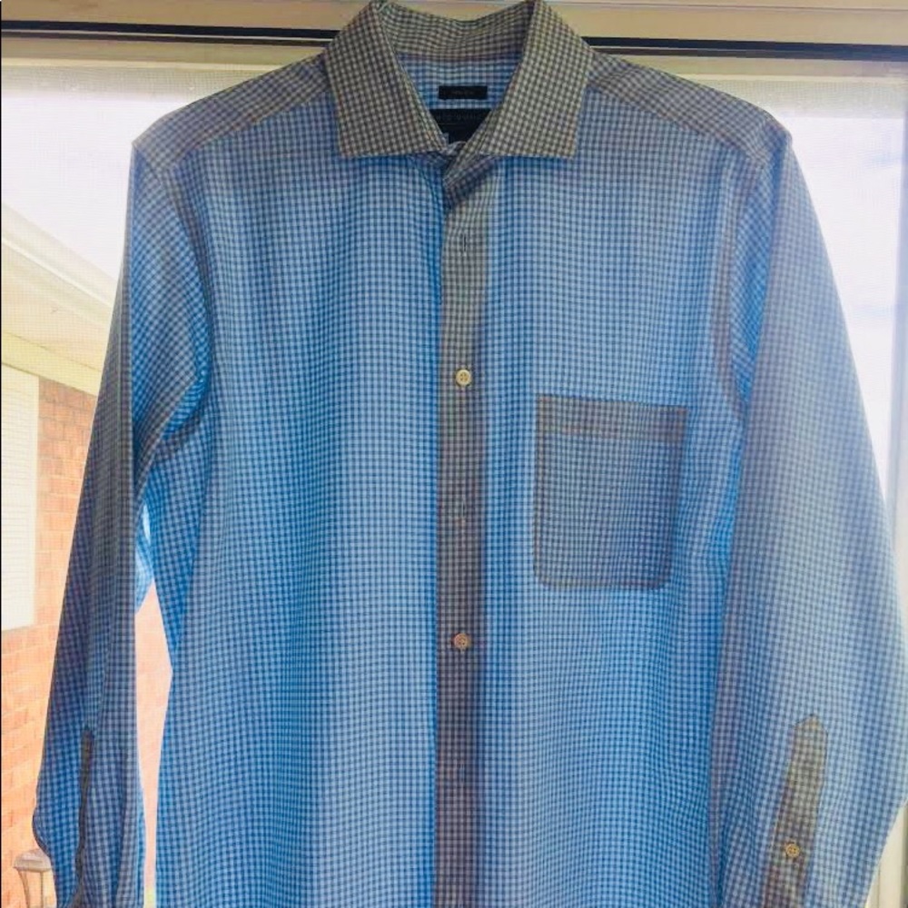 Pronto Uomo Spread Collar Dress Shirt 16x32-33
